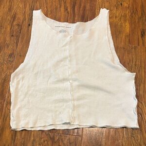 American Eagle Outfitters Cream Tank Top